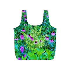 Purple Coneflower Garden With Tiger Eye Tree Full Print Recycle Bag (s) by myrubiogarden