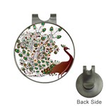 Peacock Graceful Bird Animal Hat Clips with Golf Markers Front