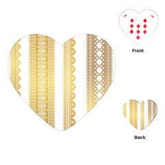 Lace Gold Euclidean Vector Playing Cards (heart) by Wegoenart