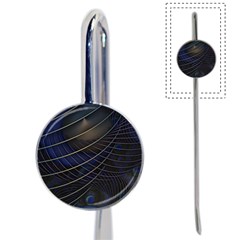Background Fractal Peacock Pipe Book Mark by Wegoenart