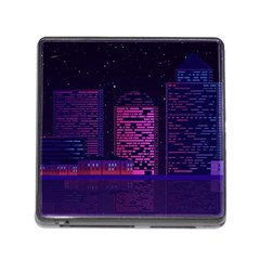 Christmas Skyline Skyscraper Memory Card Reader (square 5 Slot) by Wegoenart