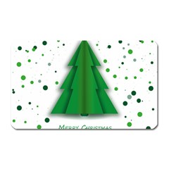 Fir Tree Christmas Christmas Tree Magnet (rectangular) by Simbadda