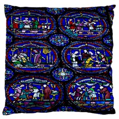 Church Window Canterbury Standard Flano Cushion Case (two Sides) by Wegoenart