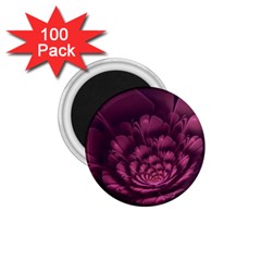 Fractal Blossom Flower Bloom 1 75  Magnets (100 Pack) 