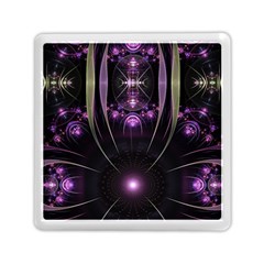 Fractal Purple Elements Violet Memory Card Reader (square) by Wegoenart