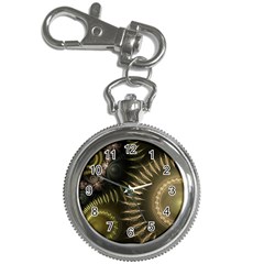 Fractal Steampunk Gears Fantasy Key Chain Watches by Wegoenart