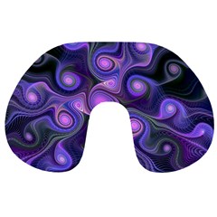 Abstract Pattern Fractal Wallpaper Travel Neck Pillows by Wegoenart