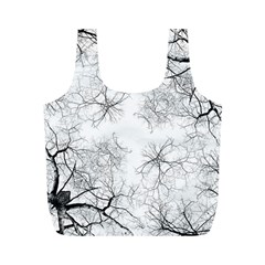 Tree Knots Bark Kaleidoscope Full Print Recycle Bag (m) by Wegoenart