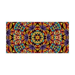 Flowers Kaleidoscope Art Pattern Yoga Headband by Wegoenart