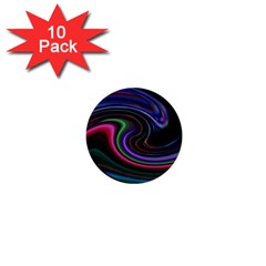 Art Abstract Colorful Abstract 1  Mini Buttons (10 Pack) 