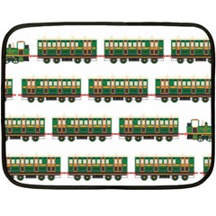 Trains Pattern Transportation Double Sided Fleece Blanket (mini)  by Wegoenart