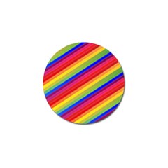 Rainbow Background Colorful Golf Ball Marker (4 Pack) by Wegoenart