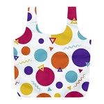 Background Background Polka Dot Full Print Recycle Bag (L) Front