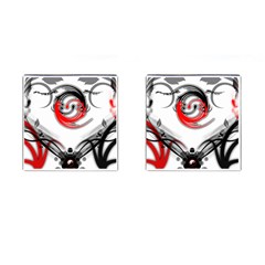 Abstract Fractal Digital Art Cufflinks (square) by Wegoenart