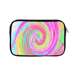 Groovy Abstract Pink And Blue Liquid Swirl Painting Apple Macbook Pro 13  Zipper Case by myrubiogarden