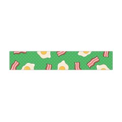 Bacon And Egg Pop Art Pattern Flano Scarf (mini) by Valentinaart