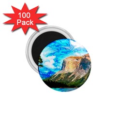 Painting Paintings Mountain 1 75  Magnets (100 Pack) 