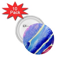 Painting Abstract Blue Pink Spots 1 75  Buttons (10 Pack) by Pakrebo