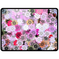 Flower Flowers Carta Da Parati Double Sided Fleece Blanket (large)  by Pakrebo