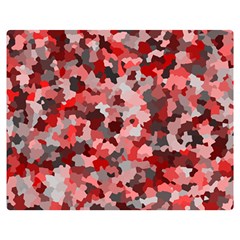 Black Red  Double Sided Flano Blanket (medium)  by artifiart