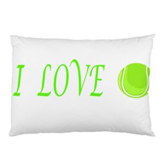 I Lovetennis Pillow Case by Greencreations