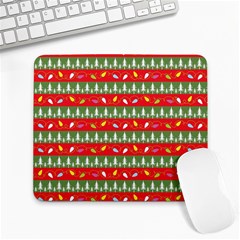 Christmas Papers Red And Green Large Mousepads by Pakrebo