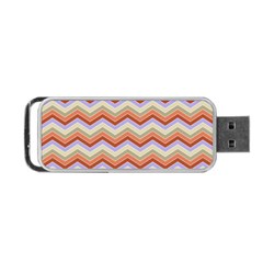 Background Chevron Pattern Design Portable Usb Flash (two Sides) by Pakrebo