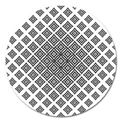 Background Pattern Halftone Magnet 5  (round) by Pakrebo