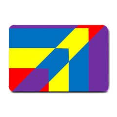 Colorful Red Yellow Blue Purple Small Doormat  by Pakrebo