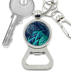 Oceanic Fractal Turquoise Blue Bottle Opener Key Chains