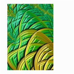 Patterns Green Yellow String Small Garden Flag (two Sides) by Pakrebo