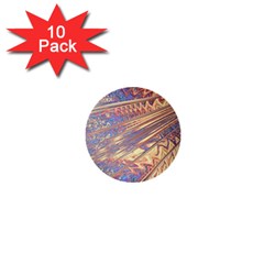 Flourish Artwork Fractal Expanding 1  Mini Buttons (10 Pack) 