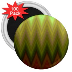Zig Zag Chevron Classic Pattern 3  Magnets (100 Pack) by Pakrebo