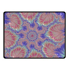 Purple Splat Fractal Art Fleece Blanket (small) by Pakrebo