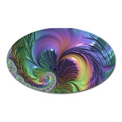 Fractal Artwork Art Swirl Vortex Oval Magnet