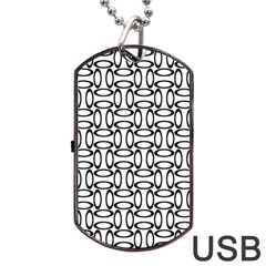 Ellipse Pattern Ellipse Dot Pattern Dog Tag Usb Flash (one Side)