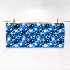 Star Hexagon Blue Deep Blue Light Hand Towel by Pakrebo