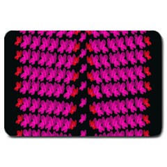 Flowers Coming From Above Large Doormat  by pepitasart