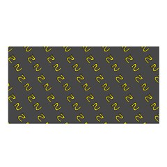 No Step On Snek Pattern Charcoal Dark Gray Background Meme Satin Shawl by snek