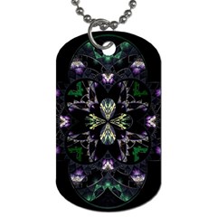 Fractal Fractal Art Texture Dog Tag (two Sides) by Pakrebo