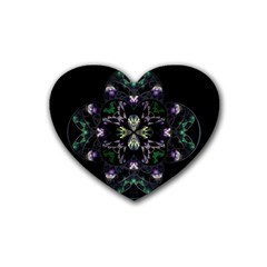 Fractal Fractal Art Texture Heart Coaster (4 Pack) 