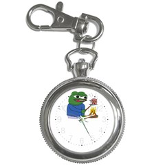 Apu Apustaja Roasting A Snail On A Campfire Pepe The Frog Key Chain Watches by snek