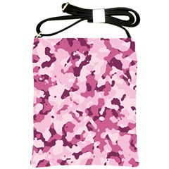 Standard Violet Pink Camouflage Army Military Girl Shoulder Sling Bag by snek