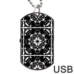 Kaleidoscope Mandala Art Dog Tag USB Flash (One Side) Front