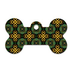 Kaleidoscope Pattern Seamless Dog Tag Bone (one Side) by Pakrebo