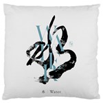 Water Calligraphy  Standard Flano Cushion Case (Two Sides) Front