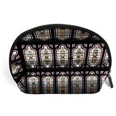 Stained Glass Window Repeat Accessory Pouch (large) by Pakrebo