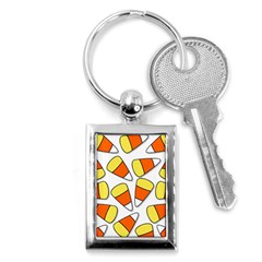 Candy Corn Halloween Candy Candies Key Chains (rectangle)  by Pakrebo