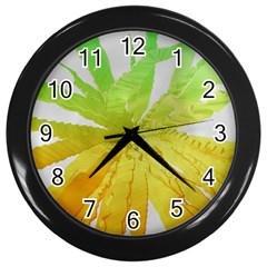 Abstract Background Tremble Render Wall Clock (black) by Mariart