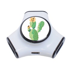 Cactaceae Thorns Spines Prickles 3-port Usb Hub by Mariart